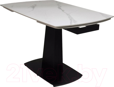 Обеденный стол M-City Balde 120 Matt / 614M05563 (White Marble Solid Ceramic/Black)