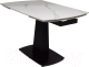 Обеденный стол M-City Balde 120 Matt / 614M05563 (White Marble Solid Ceramic/Black) - 