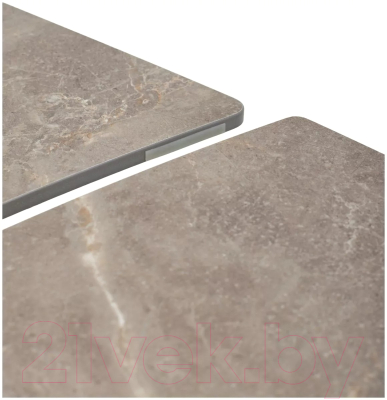 Обеденный стол M-City Balde 140 Matt / 614M05566 (Latte Stone Solid Ceramic/Taupe)