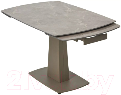 Обеденный стол M-City Balde 140 Matt / 614M05566 (Latte Stone Solid Ceramic/Taupe)
