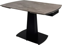 Обеденный стол M-City Balde 120 Gloss / 614M05551 (Amber Jade Solid Ceramic/Black) - 