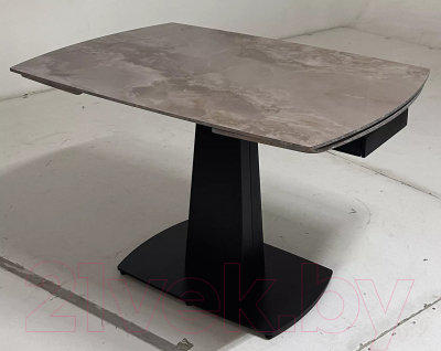 Обеденный стол M-City Balde 120 Gloss / 614M05551 (Amber Jade Solid Ceramic/Black)