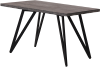 Обеденный стол Millwood Женева 2 Л 160x80x75 (сосна пасадена/металл черный) - 