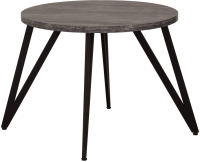 Обеденный стол Millwood Женева 2 Л D90 (сосна пасадена/металл черный) - 