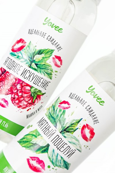 Лубрикант-гель Yovee Ягодное искушение со вкусом малины и мяты / 721009 (100мл)