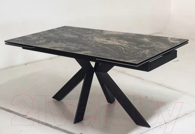 Обеденный стол M-City Belluno 160 KL-176 / 614M05693 (итальянская керамика/черный)