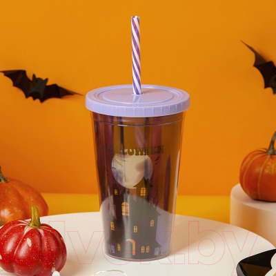 Многоразовый стакан Miniso Halloween Series / 5148 (460мл)