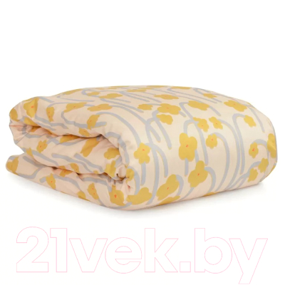 Комплект постельного белья Tkano Scandinavian touch TK22-DC0008 (горчичный/полярный цветок)