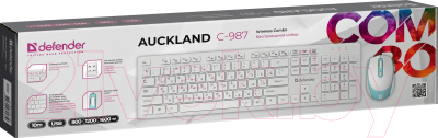 Клавиатура+мышь Defender Auckland C-987 / 45987 (белый)