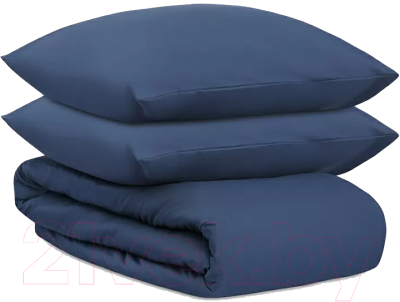 Комплект постельного белья Tkano Essential TK24-DC0011 (темно-синий)