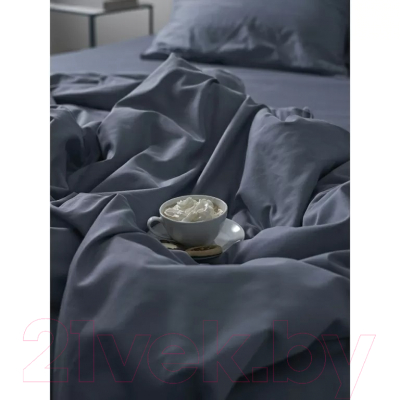 Комплект постельного белья Tkano Essential TK23-DC0003 (джинсово-синий)
