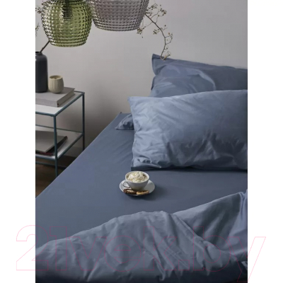 Комплект постельного белья Tkano Essential TK23-DC0004 (джинсово-синий)
