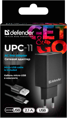 Зарядное устройство сетевое Defender UPC-11 / 83556