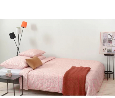 Комплект постельного белья Tkano Scandinavian touch TK22-DC0009 (розовый/спелая смородина)