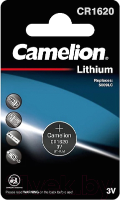 Батарейка Camelion CR1620-BP1 10/1800