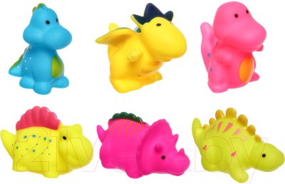Набор игрушек для ванной Крошка Я Динозавры / 10095811 (6шт)
