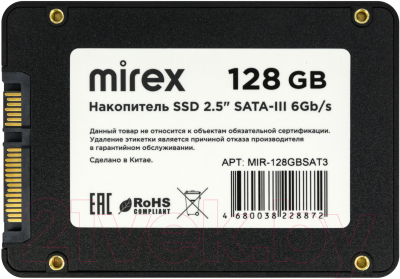 SSD диск Mirex SA500 128GB / 13640-128GBSAT3