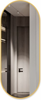 Зеркало Алмаз-Люкс Д-087 (100x40см, золото) - 