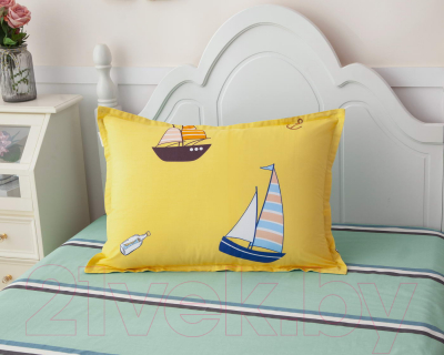 Изображение товара Комплект постельного белья Sofi de Marko Кораблики / Дет-783 (желтый)