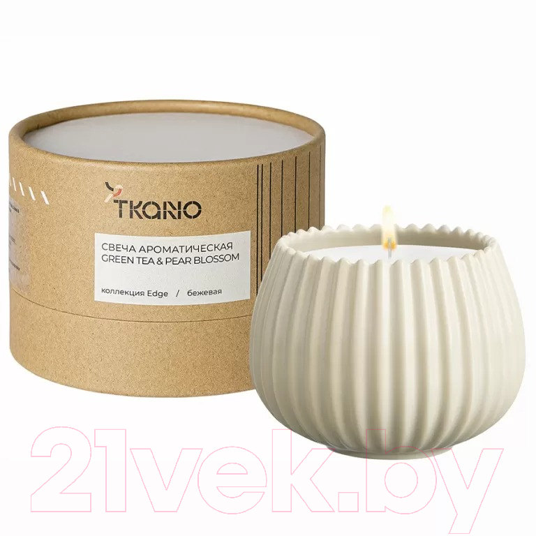 Свеча Tkano Edge Green tea & Pear blossom TK23-ARO0014