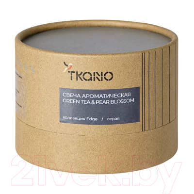 Свеча Tkano Edge Green tea & Pear blossom TK23-ARO0026 (серый)