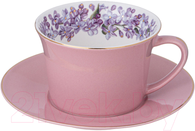 Чашка с блюдцем Lefard Lilac / 760-802