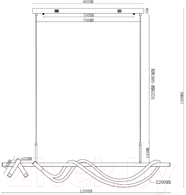 Люстра Moderli True / V10685-PL