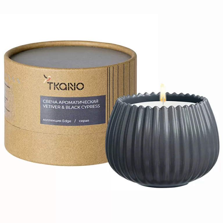 Свеча Tkano Edge Vetiver & Black cypress TK23-ARO0029