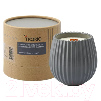 Свеча Tkano Edge Green tea & Pear blossom TK23-ARO0062 (серый)