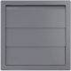 Миниатюра изображения товара Решетка вентиляционная ERA 1515К12.5Ф с жалюзи (серый)