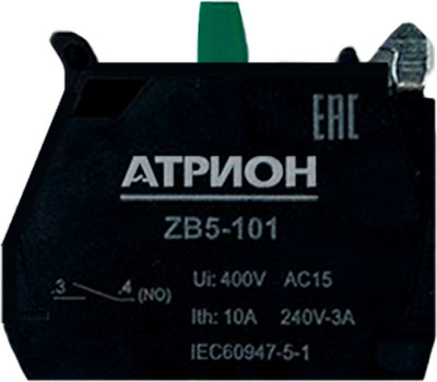 

Блок-контакт, ZB5-LA37 1NO / ZB5-LA37-101