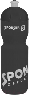 Изображение товара Бутылка для воды Sponser 26124 (750мл, черный/серебристый)