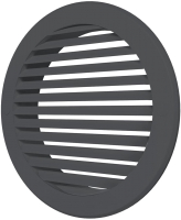 Решетка вентиляционная ERA 15РКН с фланцем (серый) - 