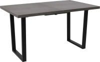 Обеденный стол Listvig Fit 140 раздвижной 140-180x85 (хромикс бронза/черный) - 
