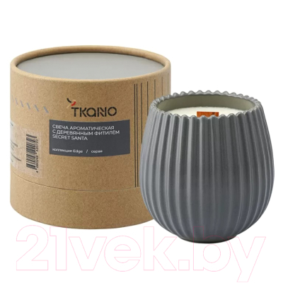 Свеча Tkano Edge Secret Santa TK23-ARO0070 (серый)