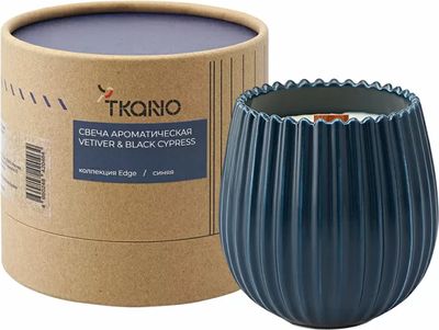 Свеча Tkano Edge Vetiver & Black cypress TK23-ARO0041 (синий)