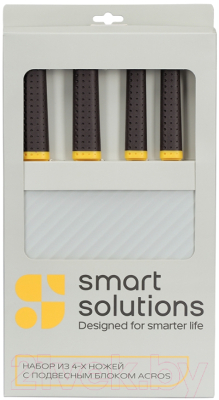 Набор ножей Smart Solutions Acros SS0000111 (4шт, с подвесным блоком)