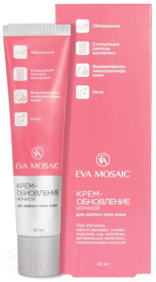 Крем для лица Eva Mosaic Обновление ночной для любого типа кожи (40мл)
