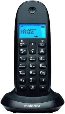 Беспроводной телефон Motorola C1002CB+ (черный, две трубки)