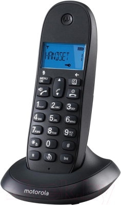 Беспроводной телефон Motorola C1002CB+ (черный, две трубки)