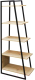 Миниатюра изображения товара Стеллаж Древпром ДП4-08 (велингтон/черный матовый)