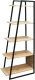 Миниатюра изображения товара Стеллаж Древпром ДП4-08 (велингтон/черный матовый)