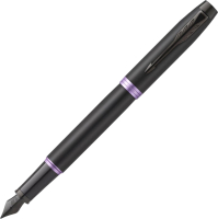 Ручка перьевая имиджевая Parker IM Vibrant Rings F315 Amethyst Purple PVD / 2172949 (синий) - 