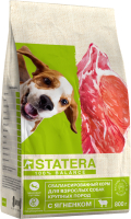 Сухой корм для собак Statera Для взрослых крупных пород с ягненком / STA001 (800г) - 