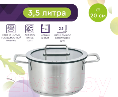 Кастрюля Eley RW12633-20C 