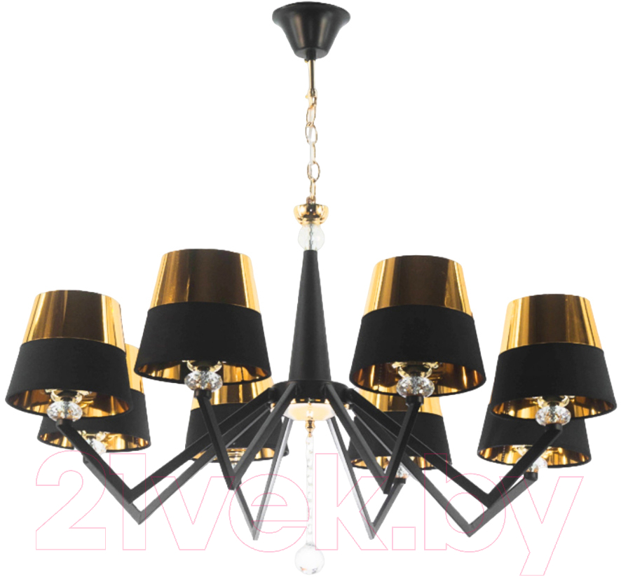 Люстра Aitin-Pro НСБ 01-8х40-105 / NH5314/8 (черный/золото)