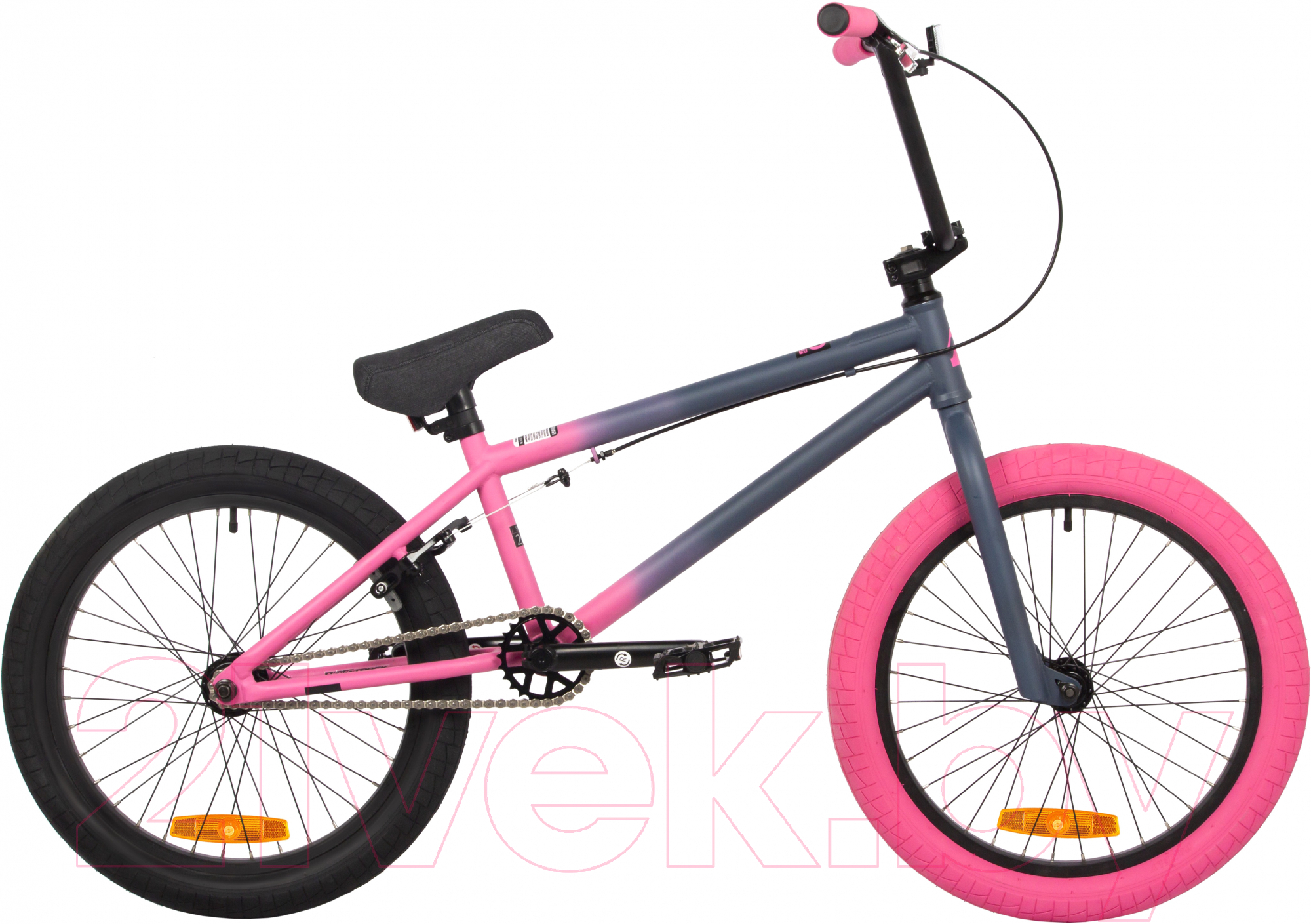 Велосипед Novatrack 20 Bmx Jupiter 20BMX.JUPITER.PNG4 (темно серый/розовый) — фото 3