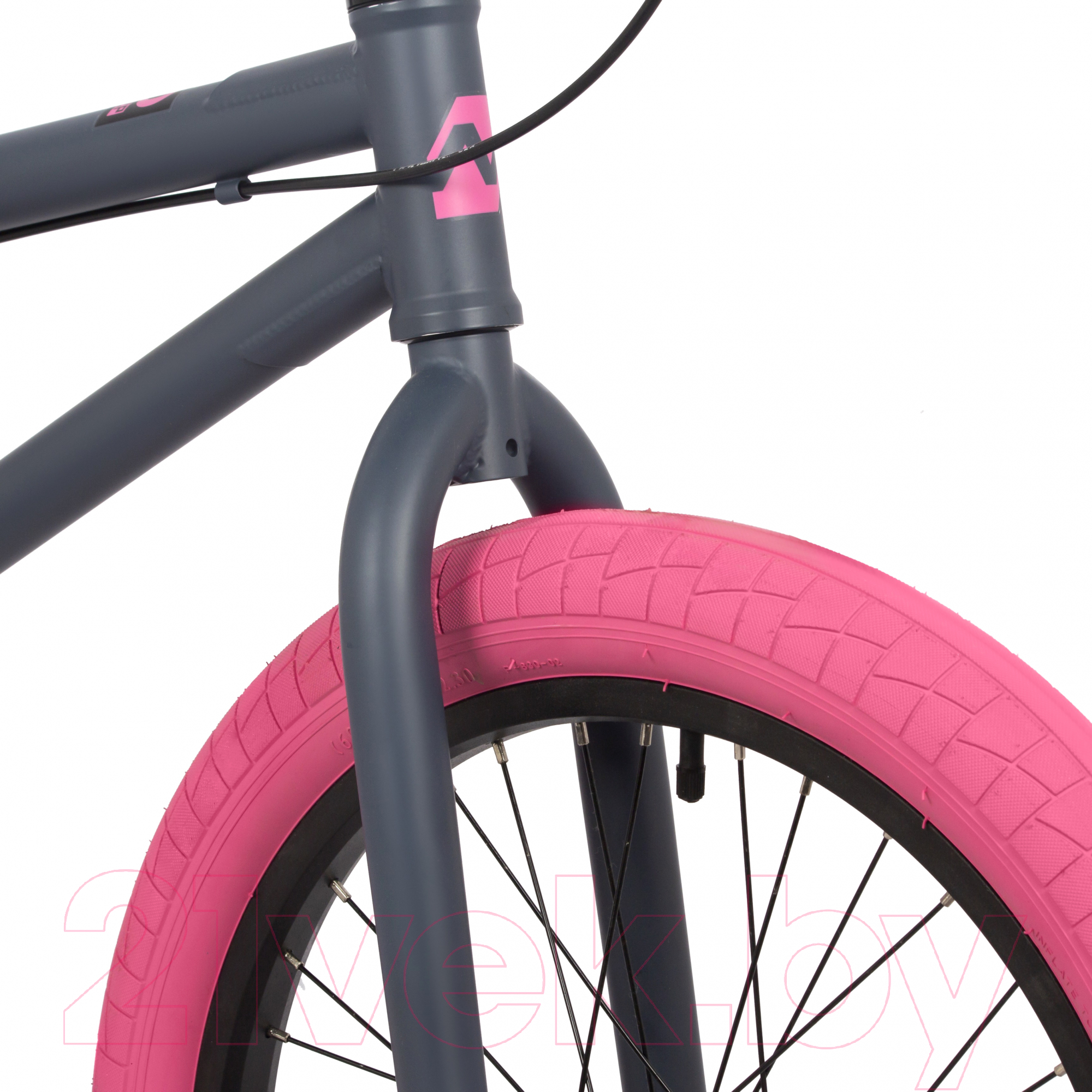 Велосипед Novatrack 20 Bmx Jupiter 20BMX.JUPITER.PNG4 (темно серый/розовый) — фото 6
