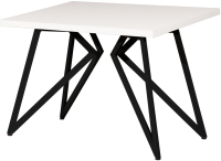 Обеденный стол Millwood Женева Л 120x70x75 (белый/металл черный) - 