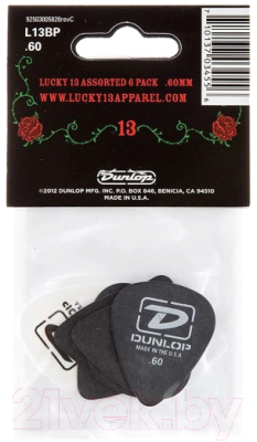 Набор медиаторов Dunlop Manufacturing L13BP.60 (6шт)